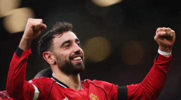 تخطى رقم رونالدو.. برونو فيرنانديز يحقق إنجازاً تاريخياً مع مانشستر يونايتد أمام توتنهام